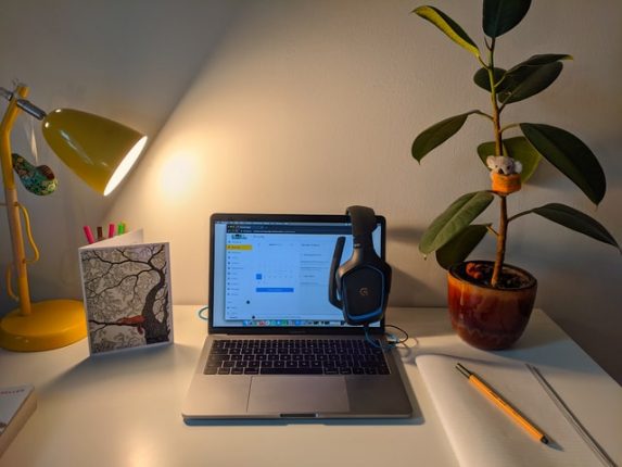 Werken op de laptop vanuit huis